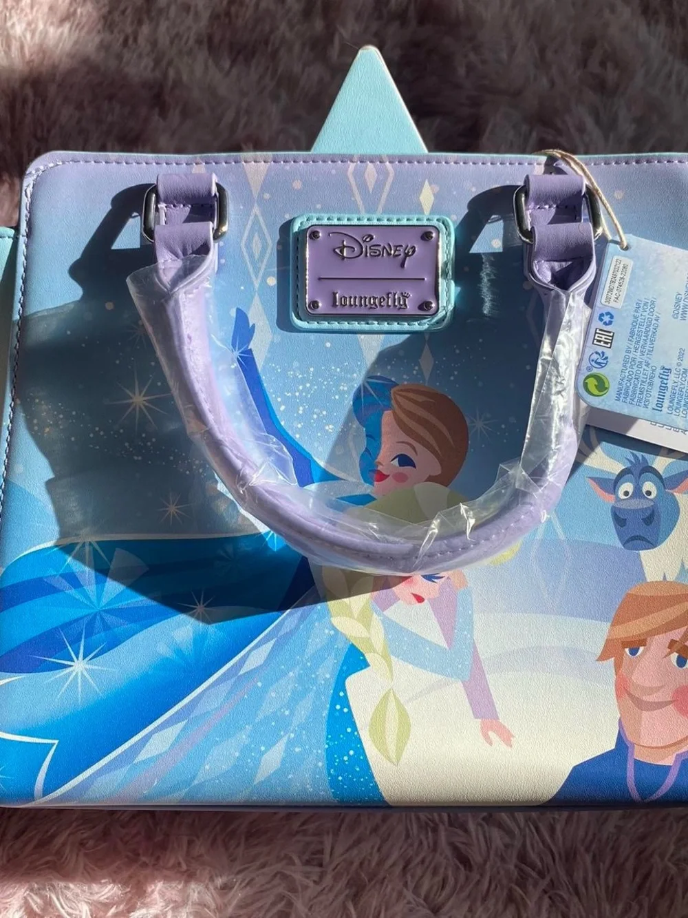 Loungefly Disney Frozen Princess Elsa Ice Castle Crossbody Bag NWT